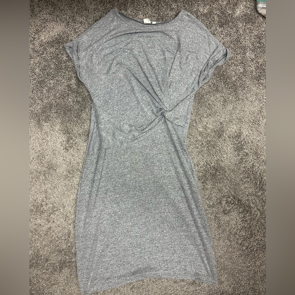 GAP Gray cinched waist sweater dress - Picture 1 of 4